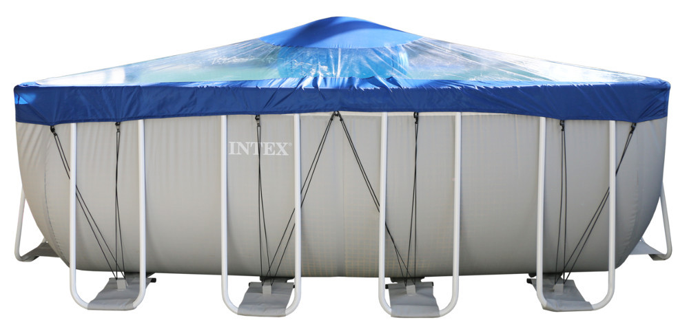 Тент для прямоугольного бассейна Intex/Bestway с надувной подушкой "Фиеста" в Севастополе