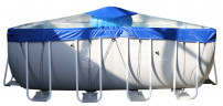 Тент для прямоугольного бассейна Intex/Bestway с надувной подушкой "Фиеста" в Севастополе