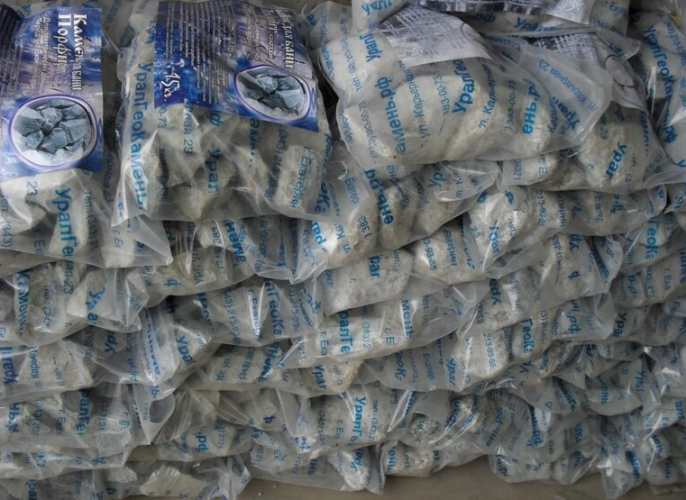 Камни для бани Порфирит Колотый 15кг в Севастополе