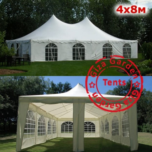 Шатер Пагода Giza Garden 4 х 8 м белый в Севастополе