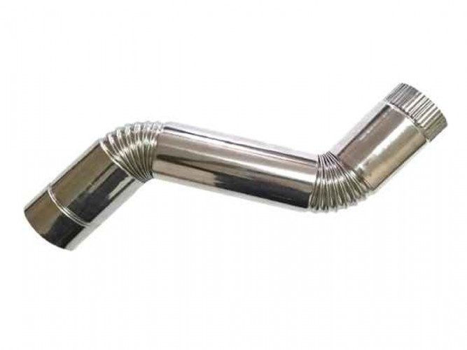 Сегмент трубы S-образный d-80 мм.(нерж.)Инвент в Севастополе