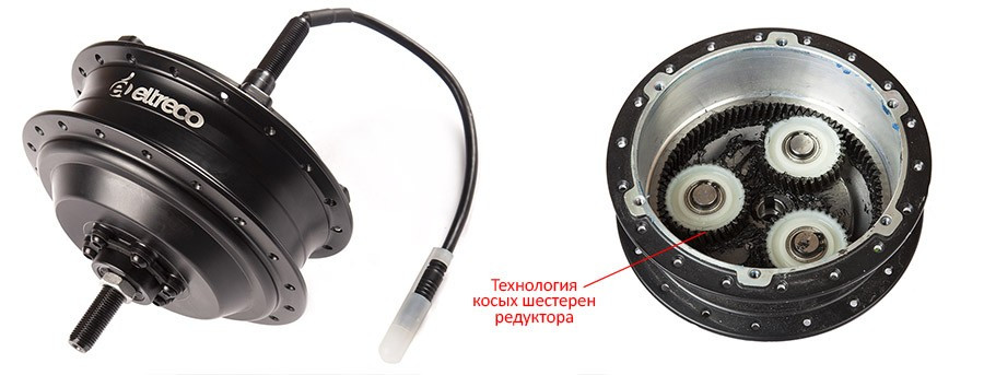 Мотор-колесо Eltreco 36V 500W LCD 27,5" АКБ  36V 10А/ч 1 в Севастополе