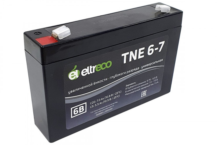 Тяговый аккумулятор Eltreco TNE6-7 (6V7A/H C20) в Севастополе