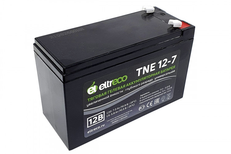 Тяговый аккумулятор Eltreco TNE12-7 (12V7A/H C20) в Севастополе