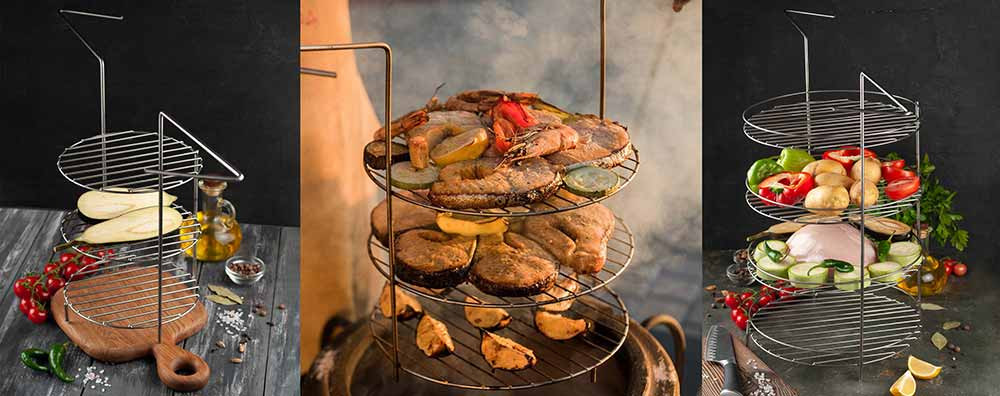 Этажерка 3-х ярусная диаметр 27 см в Севастополе