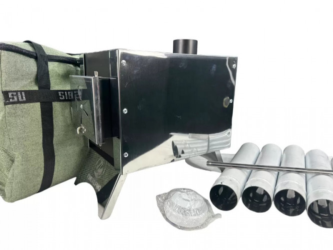 Печь дровяная Сибирка средняя из нержавейки в Севастополе