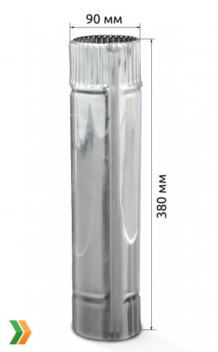 Сегмент трубы дымохода 90 мм. в Севастополе