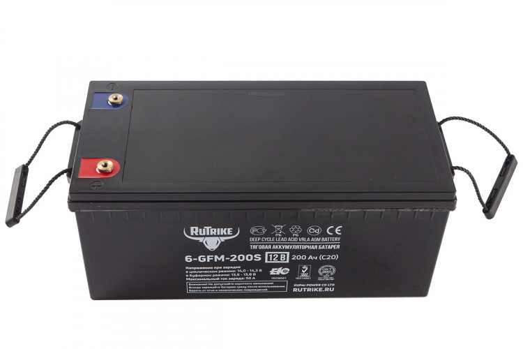 Тяговый гелевый аккумулятор RuTrike 6-GFM-200 (12V200A/H C20) в Севастополе