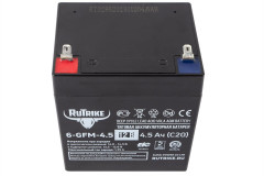 Тяговый гелевый аккумулятор RuTrike 6-GFM-4.5 (12V4.5A/H C20)