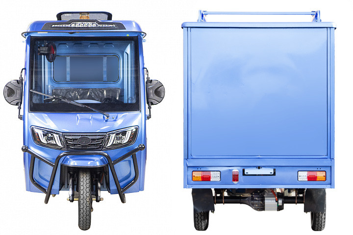 Электротрицикл Rutrike КАРГО Кабина Дуал обогрев 1500 фургон в Севастополе
