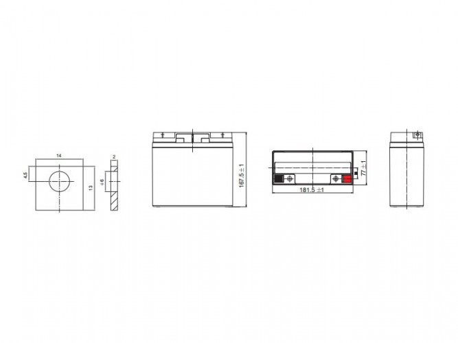 Аккумулятор Leoch DJW 12-18 (12 В, 18 Ач) в Севастополе