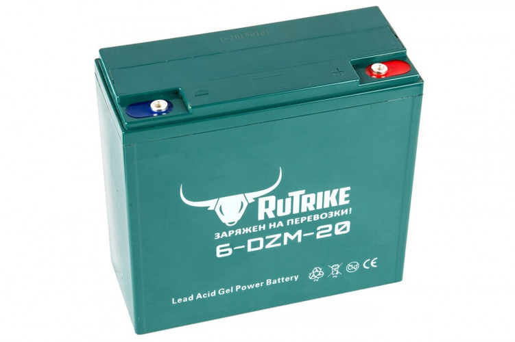 Тяговый гелевый аккумулятор RuTrike 6-DZF-20 (12V20A/H C2) в Севастополе
