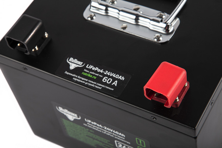 Тяговый железо-фосфатный аккумулятор RuTrike LiFePO4 24V40Ah (60A) в Севастополе