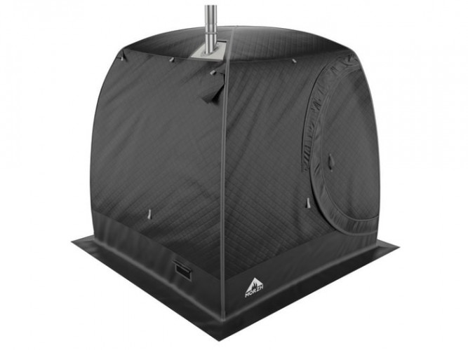 Мобильная баня-палатка МОРЖ LUX черный в Севастополе